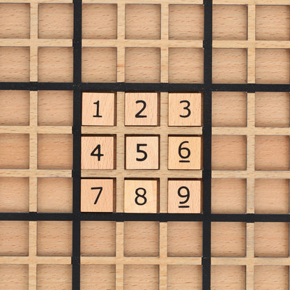 WE Games Replacement Wooden Sudoku Number Tiles - Extra Set of Pieces