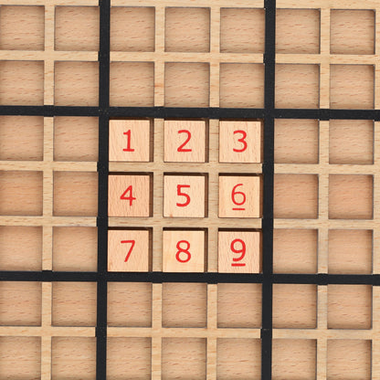 WE Games Replacement Wooden Sudoku Number Tiles - Extra Set of Pieces