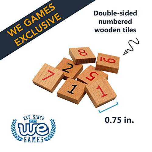 WE Games Replacement Wooden Sudoku Number Tiles - Extra Set of Pieces