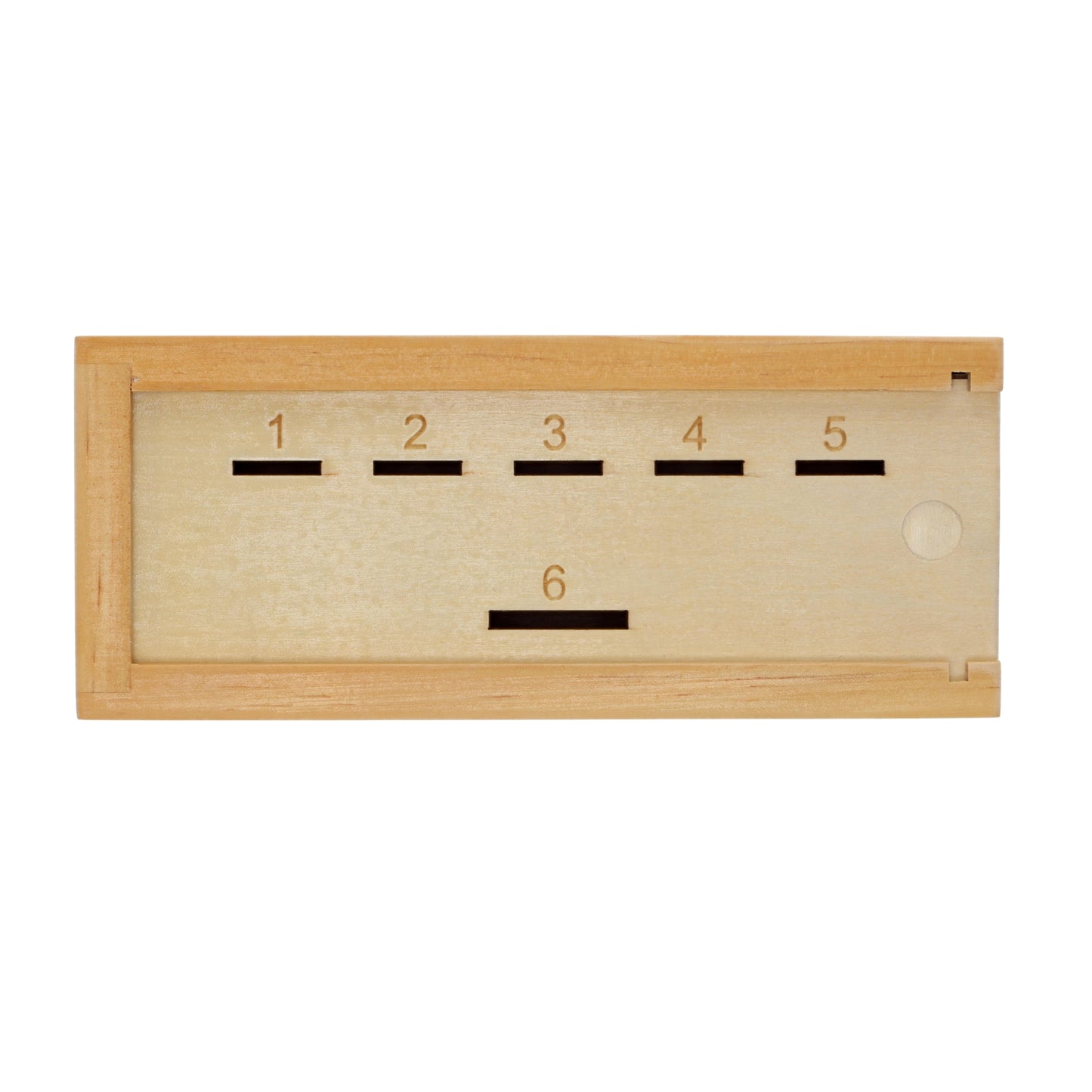 WE Games Wooden Super Six Penny Game - A Luck & Strategy Coin Game with Dice