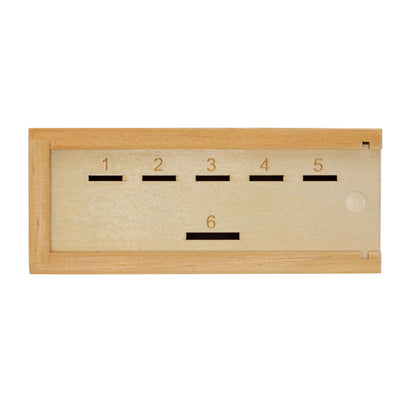 WE Games Wooden Super Six Penny Game - A Luck & Strategy Coin Game with Dice