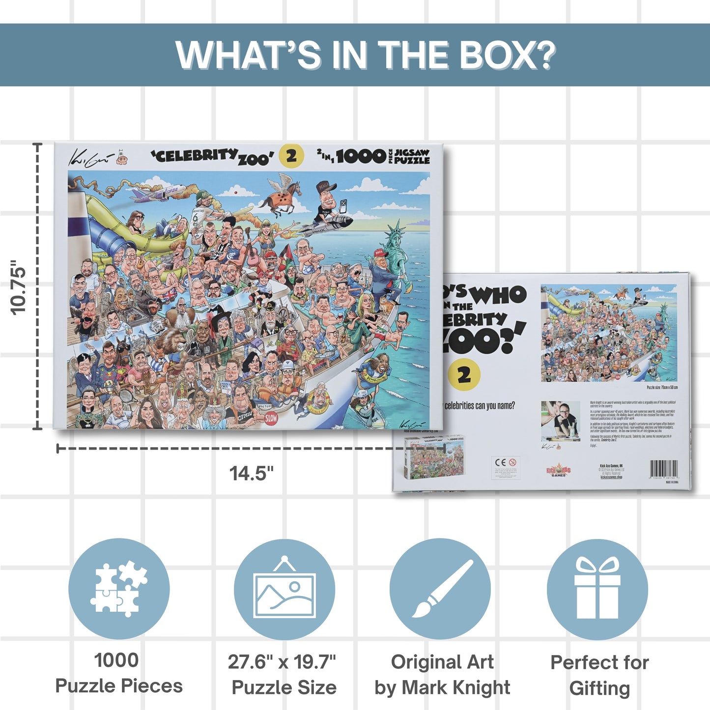 TDC Games Celebrity Zoo # 2, Adult Jigsaw Puzzle