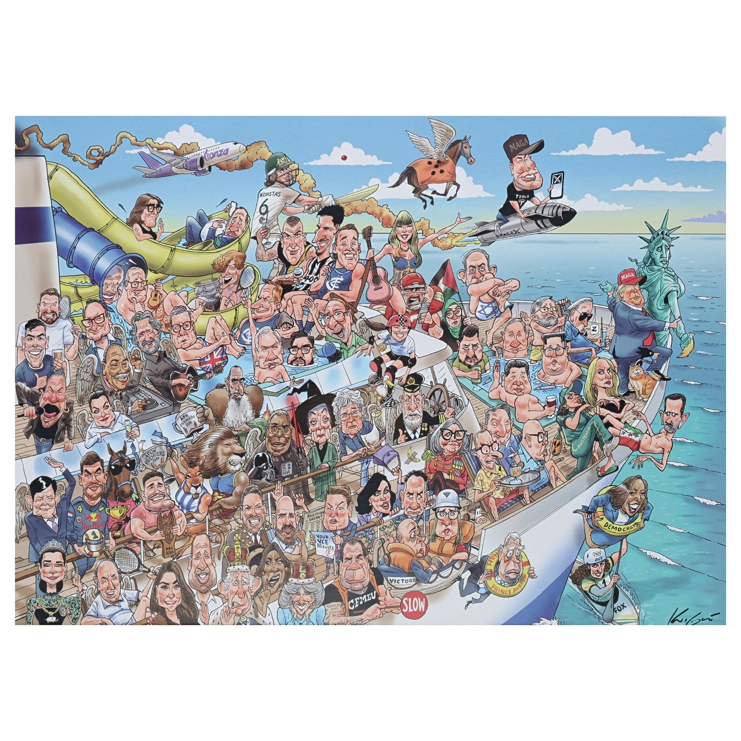 TDC Games Celebrity Zoo # 2, Adult Jigsaw Puzzle