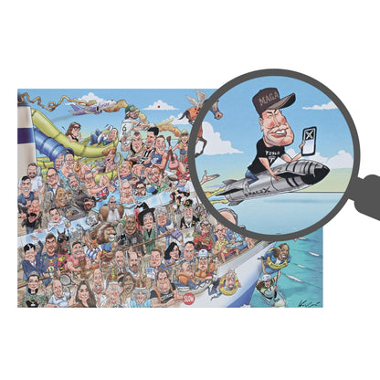 TDC Games Celebrity Zoo # 2, Adult Jigsaw Puzzle