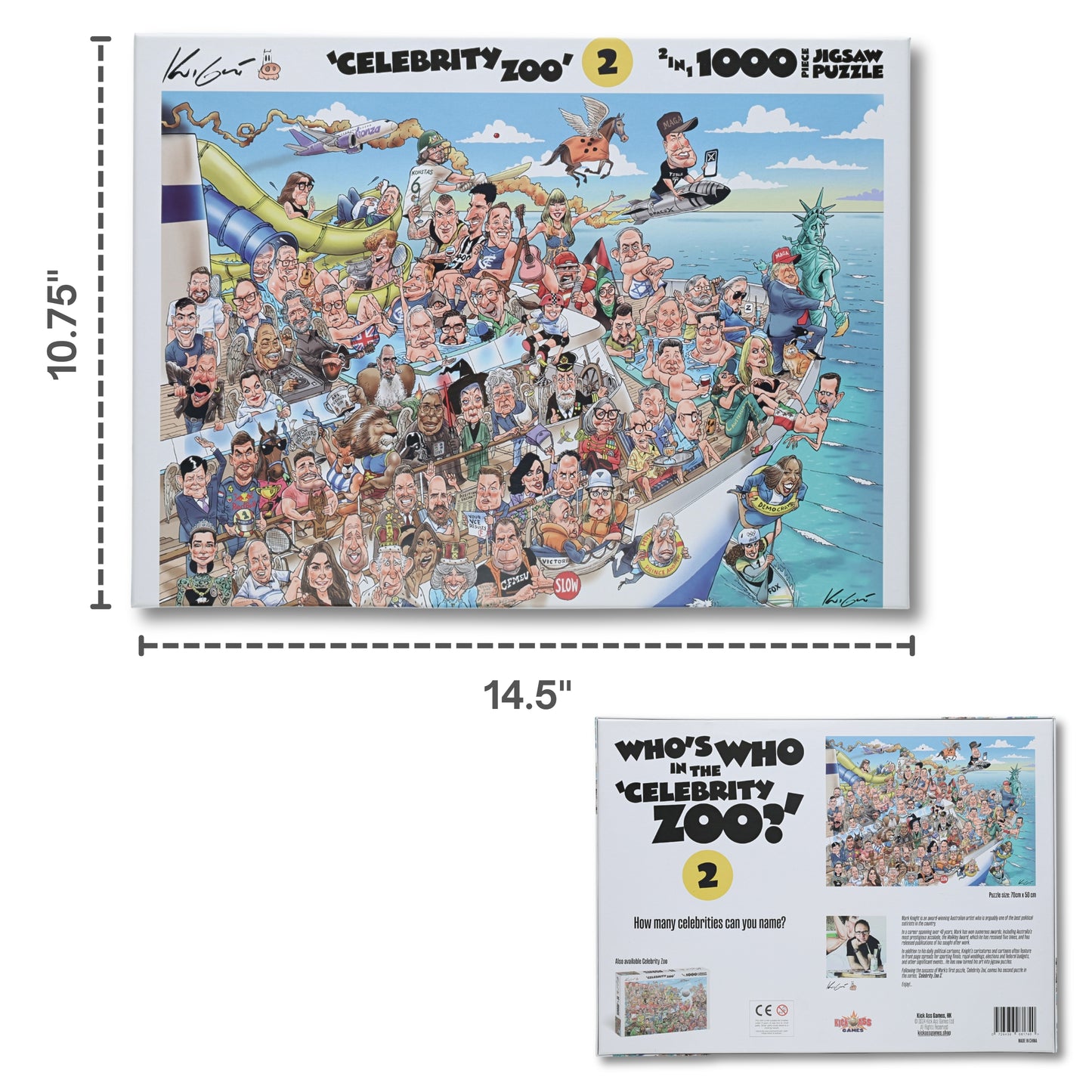 TDC Games Celebrity Zoo # 2, Adult Jigsaw Puzzle