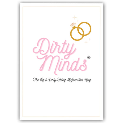 TDC Games Dirty Minds Bachelorette Party Games for Adults, Bridal Shower Games Quiz with Naughty Clues for 25 Guests, Adult Games for Game Night