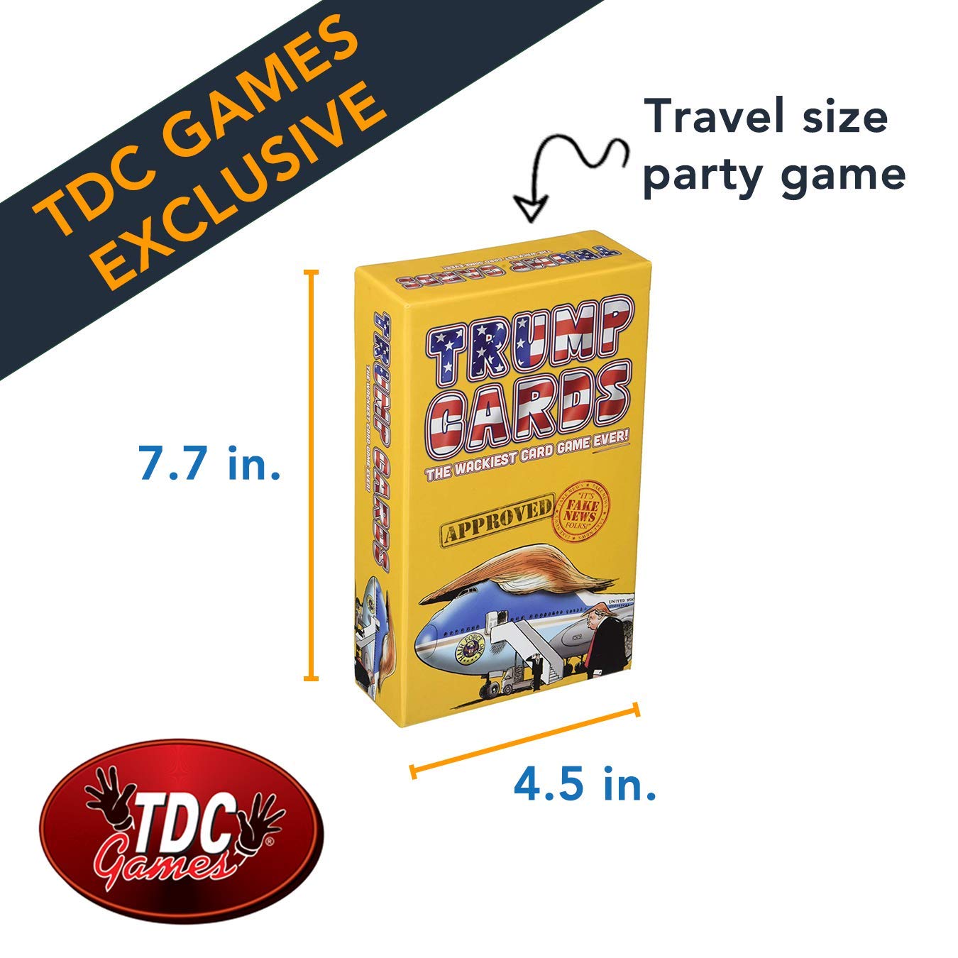 TDC Games Trump Cards Party Game- Did he Really Say It, or is It Fake News?