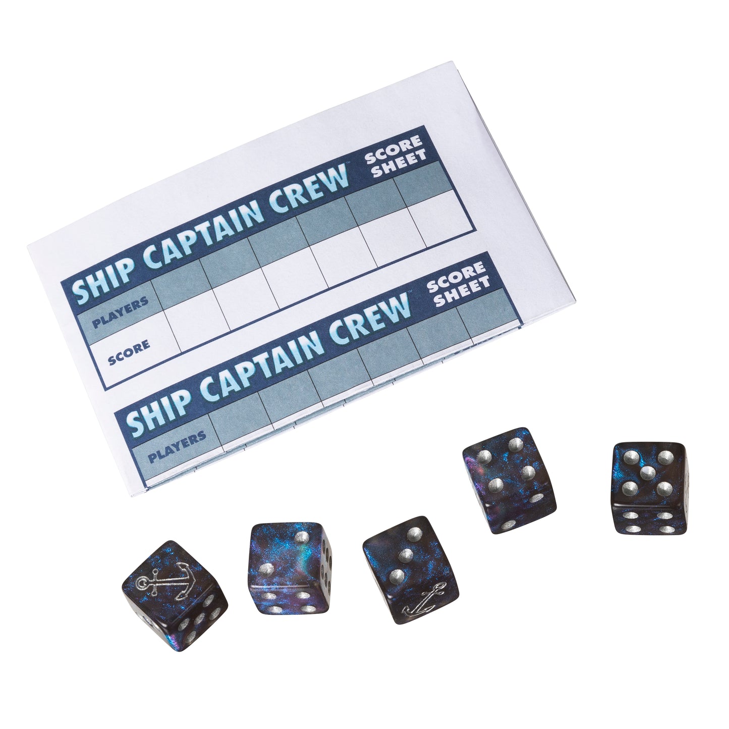 Ship Captain Crew Dice Game, Great for Party Favors, Family Games, Stocking Stuffer, Travel Games, and Camping Games, Dice Games for Adults, Fun Games for Family Game Night