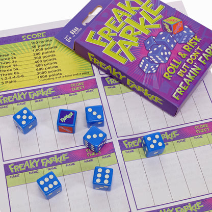 TDC Games Dice Game Pack Trio - Freaky Farkle, Sriracha Dice, Ship Captain Crew, Family Travel Set