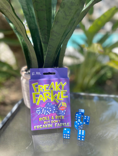 Freaky Farkle Dice Game, Great for Party Favors, Family Games, Stocking Stuffer, Travel Games, and Camping Games, Dice Games for Adults