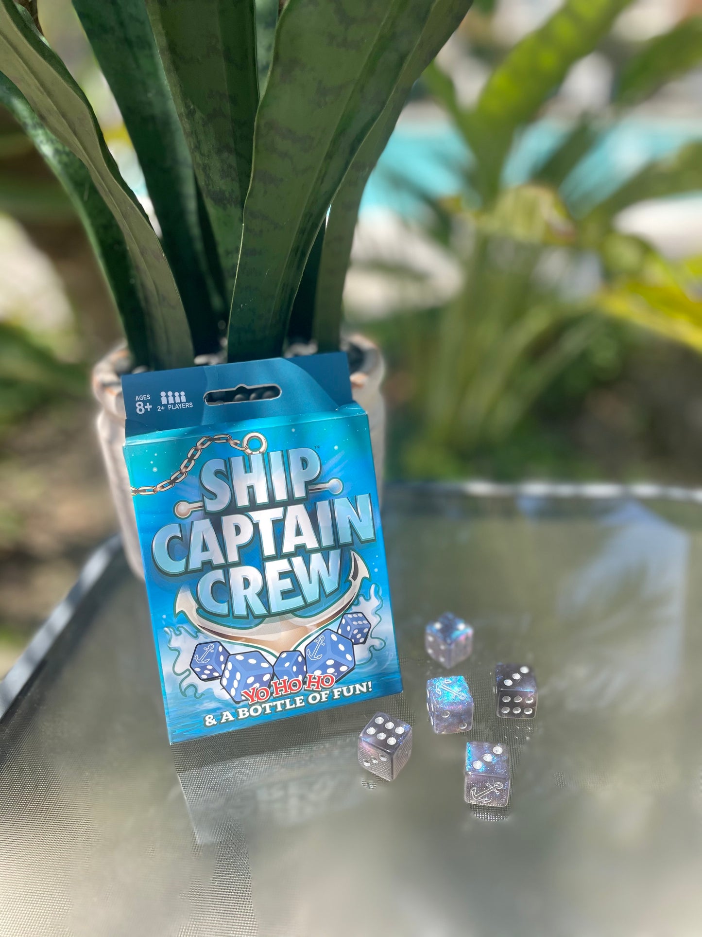 Ship Captain Crew Dice Game, Great for Party Favors, Family Games, Stocking Stuffer, Travel Games, and Camping Games, Dice Games for Adults, Fun Games for Family Game Night