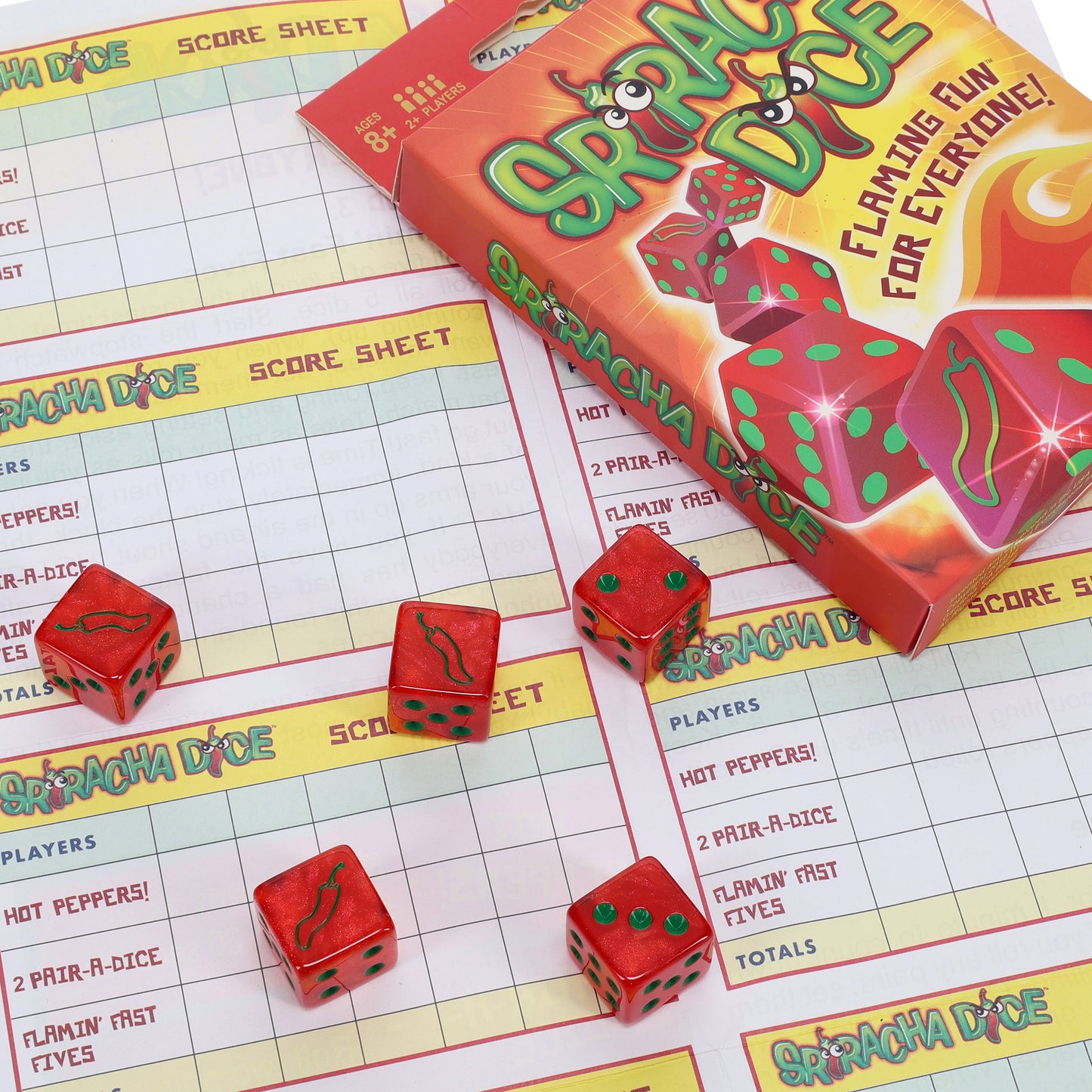 TDC Games Dice Game Pack Trio - Freaky Farkle, Sriracha Dice, Ship Captain Crew, Family Travel Set