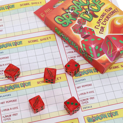 TDC Games Dice Game Pack Trio - Freaky Farkle, Sriracha Dice, Ship Captain Crew, Family Travel Set