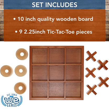 WE Games Tic Tac Toe Wooden Board Game, Patio Decor, Outdoor Games, Backyard Games, Camping Games, Outside Games, Birthday Gifts, Living Room Decor