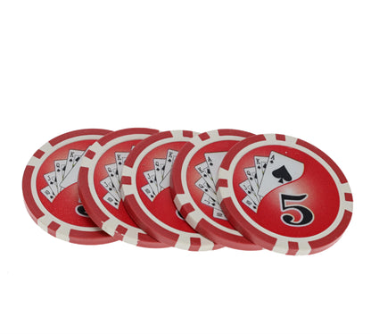 WE Games Numbered Poker Chip, Set of 25