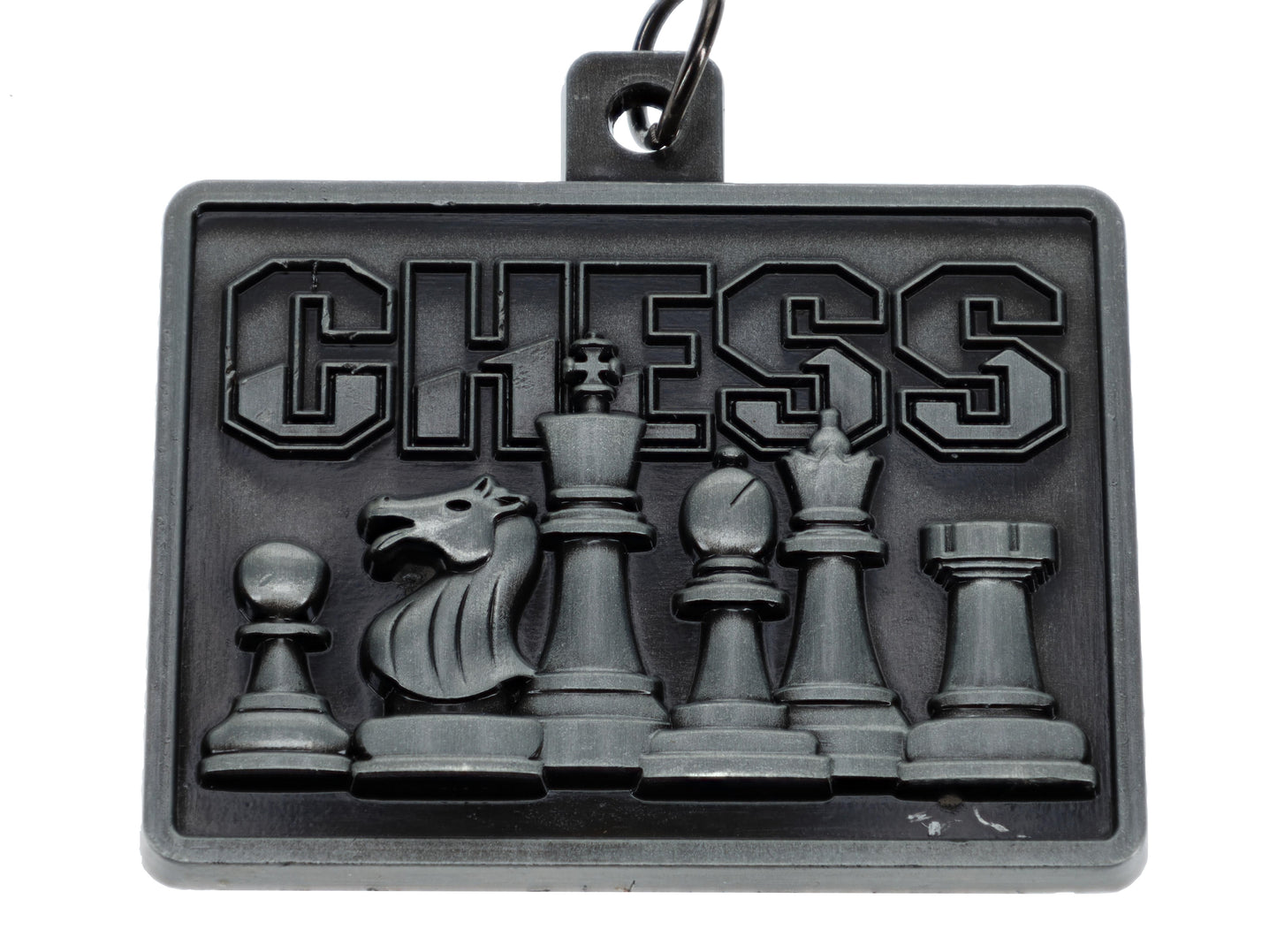 WE Games Square Chess Medal with Ribbon