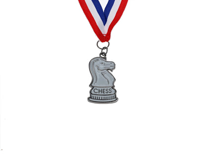 WE Games Knight Chess Medal with Ribbon