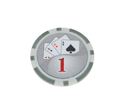 WE Games Numbered Poker Chip, Set of 25