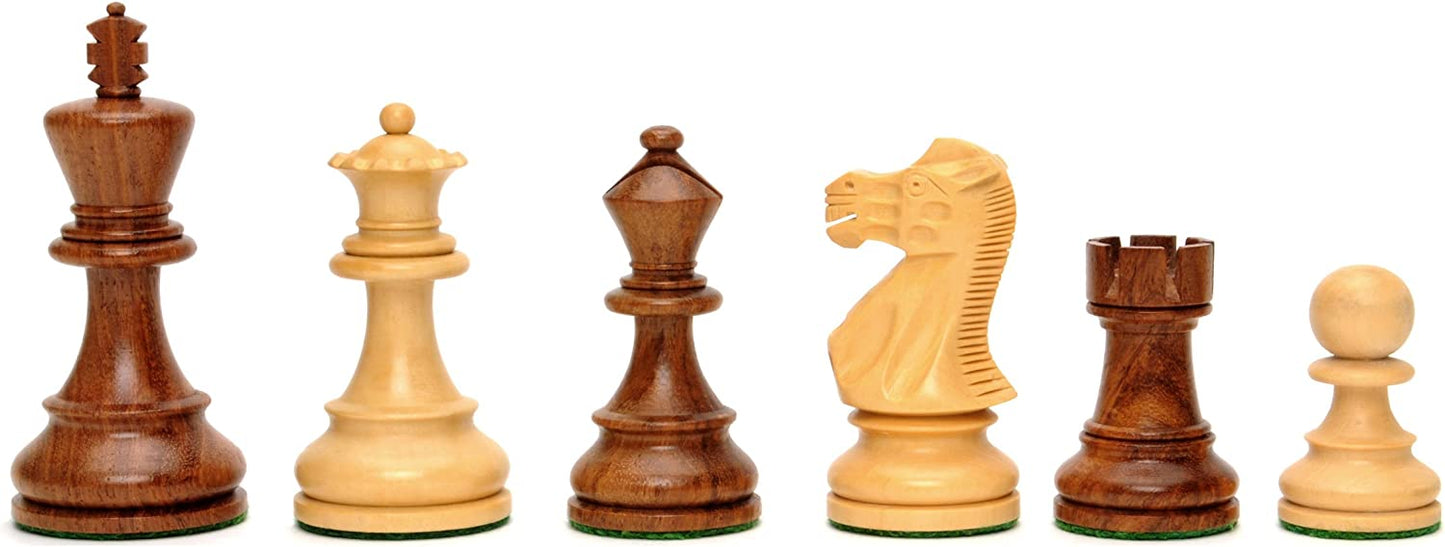 WE Games Weighted English Chess Set, 19 in. Board with Storage, 3.5 in King