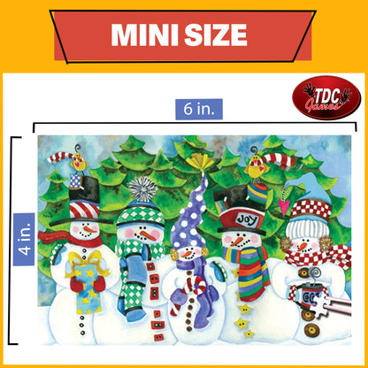 TDC Games World's Smallest Jigsaw Puzzle - White Christmas, 6 in.