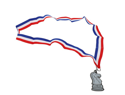 WE Games Knight Chess Medal with Ribbon