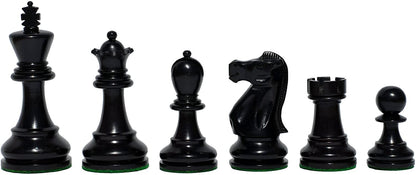 WE Games Weighted Jacques Wood Chess Pieces in Box, 3.5 in. King