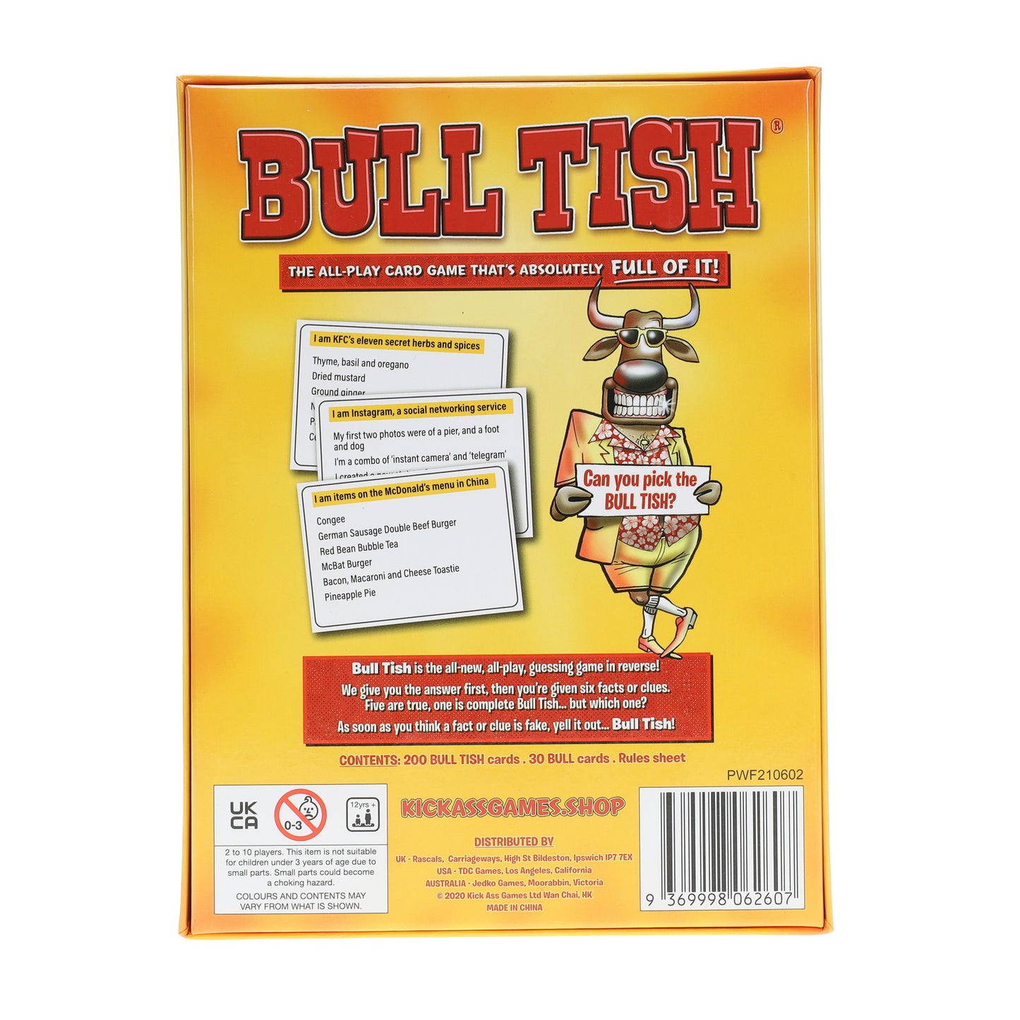 TDC Games Bull Tish The All-Play Card Game That's Absolutely Full of IT!