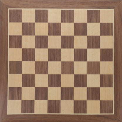 WE Games Classic Walnut Chess Board - 14.75 in.