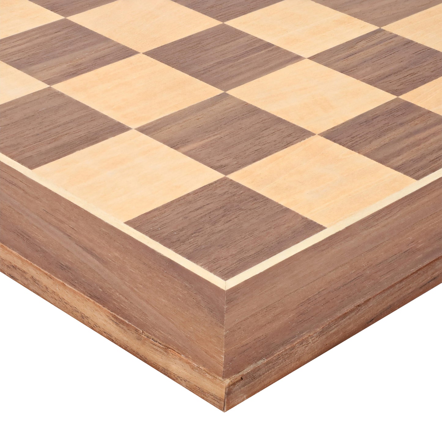 WE Games Classic Walnut Chess Board - 14.75 in.