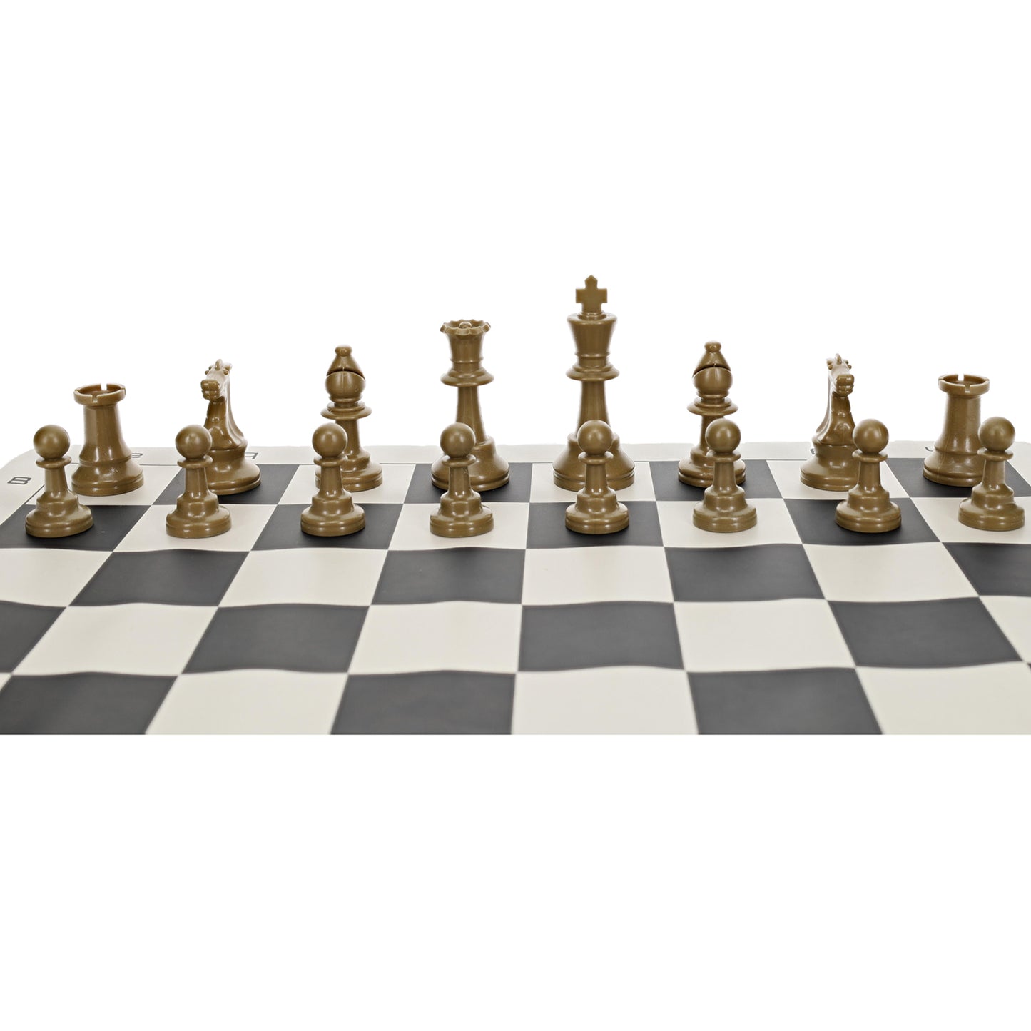 WE Games Color Bright Plastic Staunton Tournament Chess Pieces with 3.75 in. King - Half Chess Set of Chess Pieces Only, Gold