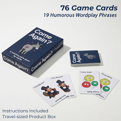 TDC Games Come Again? Adult Themed Matching Party Game