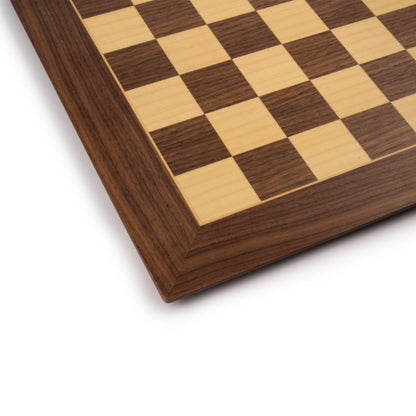 WE Games Deluxe Walnut Wood Chess Board – Handmade in Spain, 20 in.