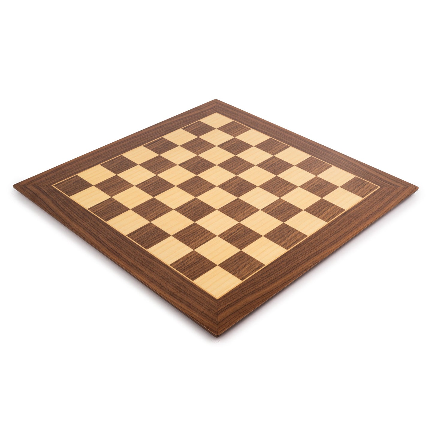 WE Games Deluxe Walnut Wood Chess Board – Handmade in Spain, 20 in.