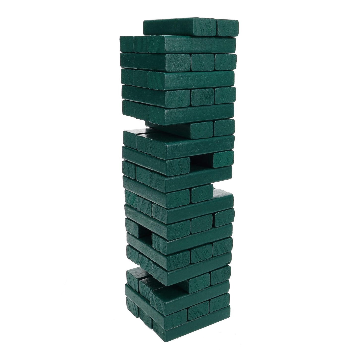 WE Games Wood Block Stacking Party Game That Tumbles Down when you play - Includes 12 in. Wooden Box and die