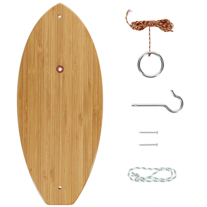 Pacific Shore Games Wooden Hook and Ring Game - Outdoor Games for Adults and Family, Ultimate Ring Toss Game