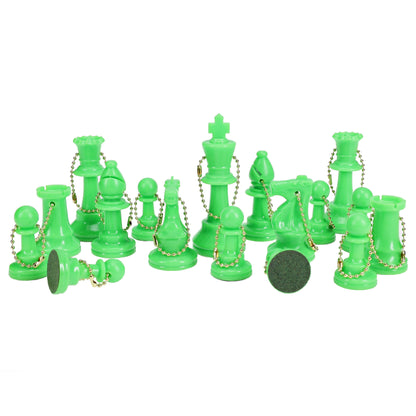 WE Games Keychain Bag Tag Chessmen - Includes 17 Pieces