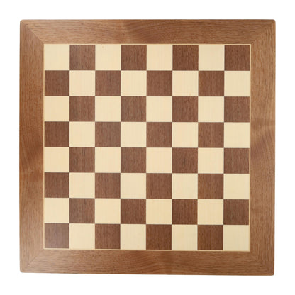 WE Games Luxury Wooden Chess Set - 21.75 inch Walnut and Sycamore Chess Board with Weighted Sheesham & Boxwood Staunton Chess Pieces