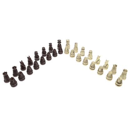 WE Games Handpainted Polystone Medieval Themed Chess Pieces, 2.5 in. King