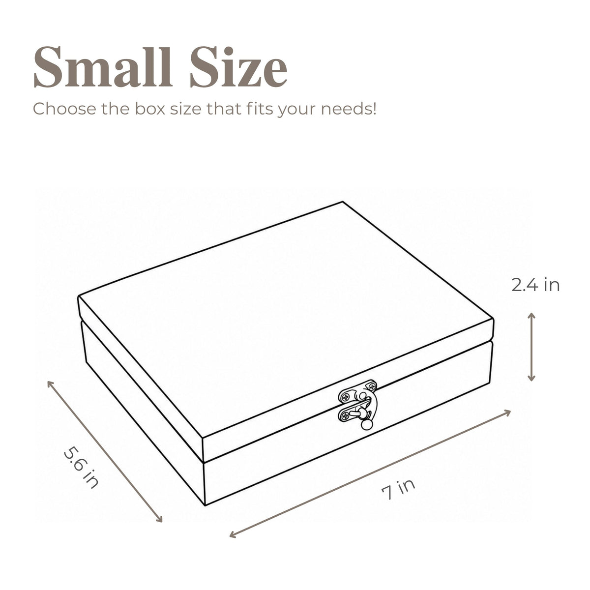Wooden Keepsake Box - Small