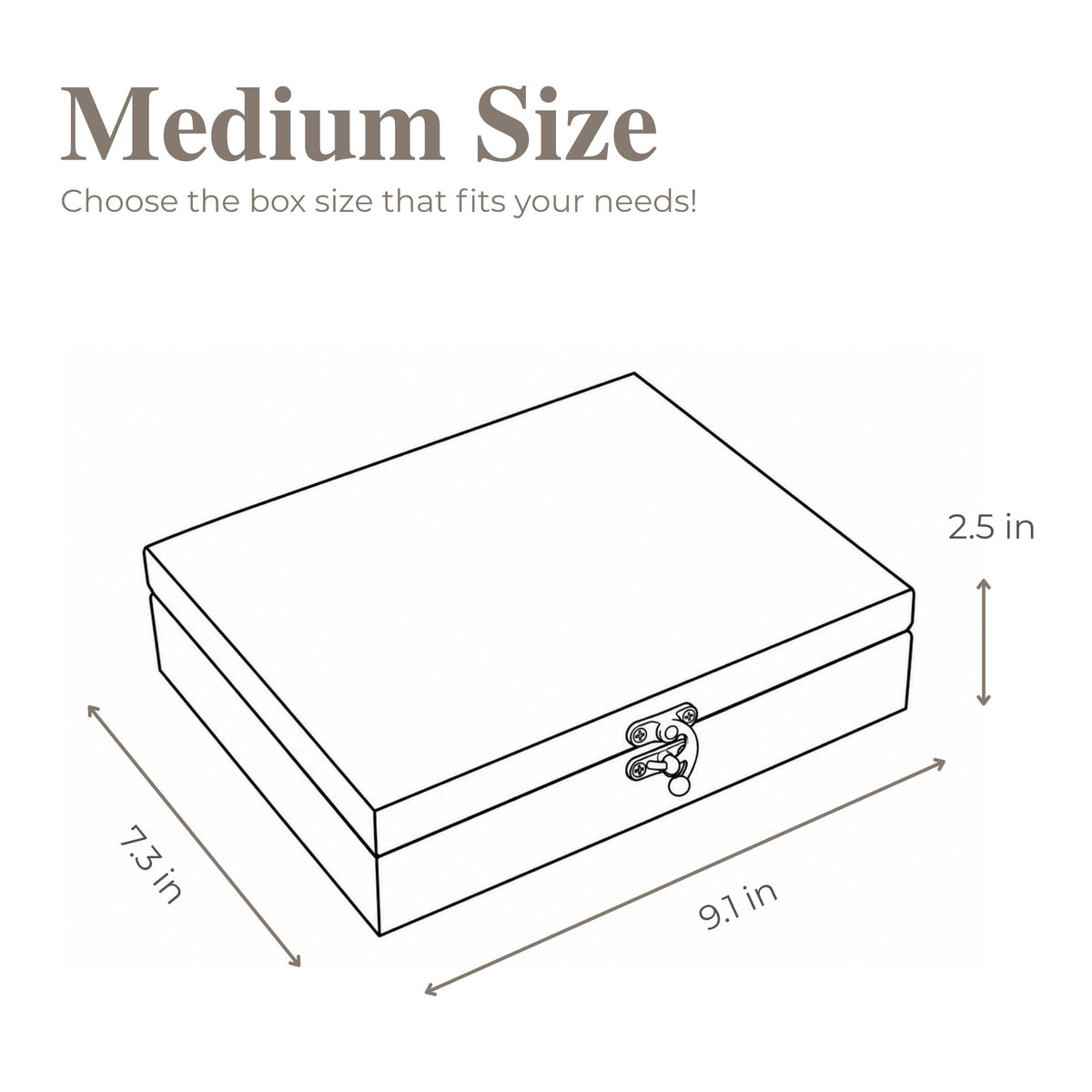 Wooden Keepsake Box - Medium