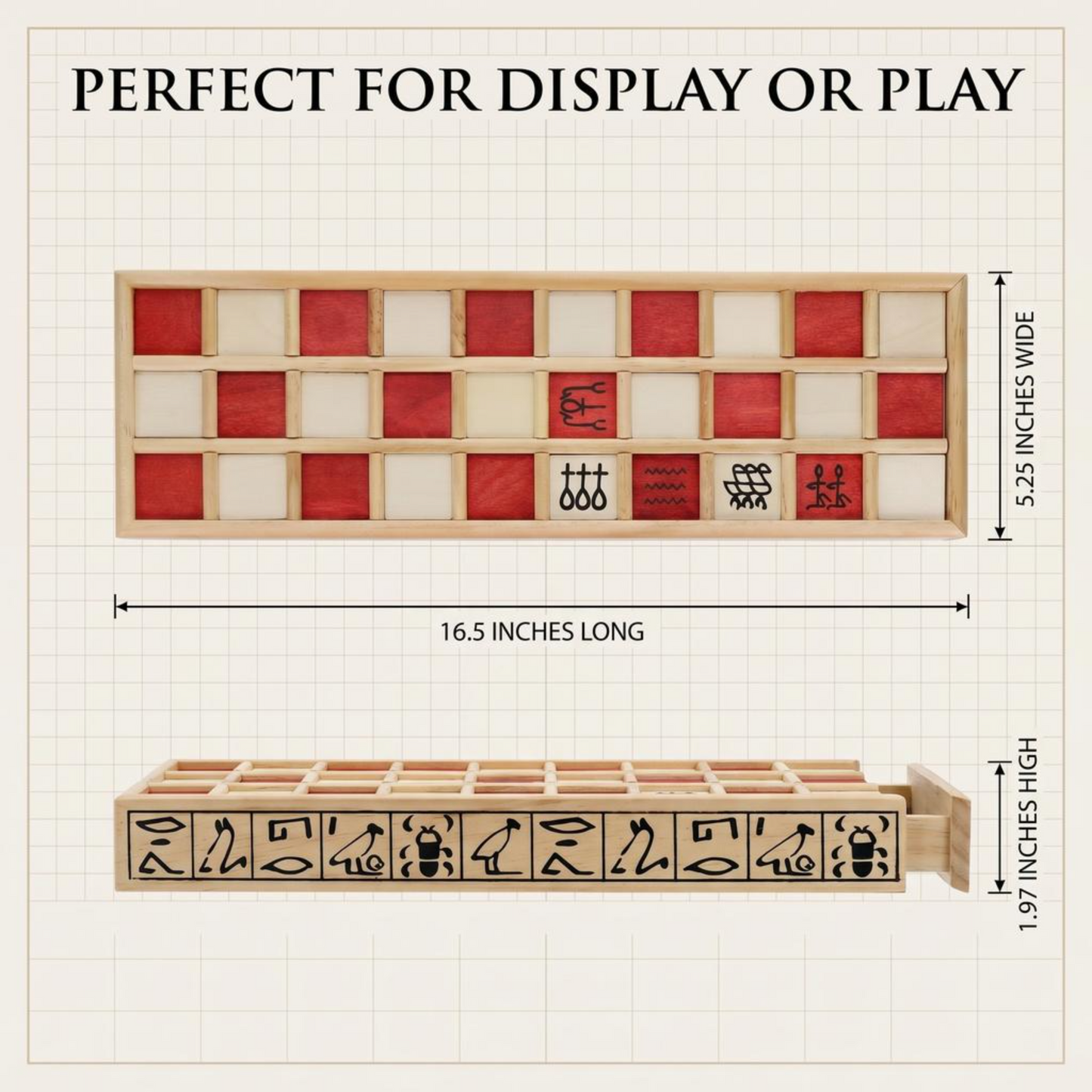 Wood Senet Game - An Ancient Egyptian Board Game