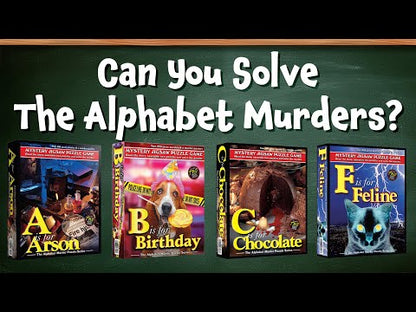 F is for Feline Alphabet Mystery Puzzles (2) 500 pieces