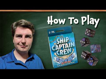 Ship Captain Crew Dice Game, Great for Party Favors, Family Games, Stocking Stuffer, Travel Games, and Camping Games, Dice Games for Adults, Fun Games for Family Game Night