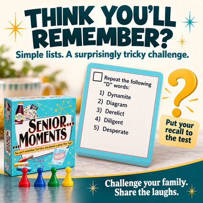 Senior Moments Board Game for the Whole Family