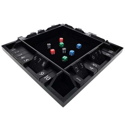 WE Games 4 Player Travel Shut The Box Board Game, 8.5 in.