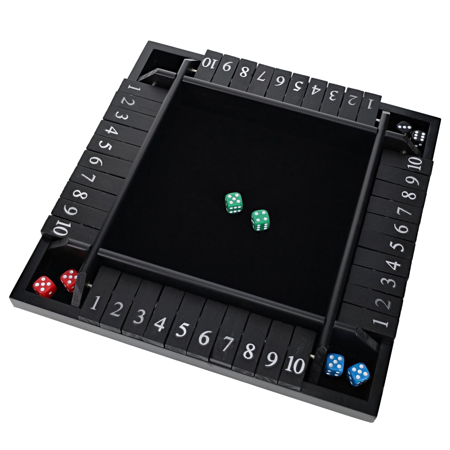 WE Games 4 Player Travel Shut The Box Board Game, 8.5 in.