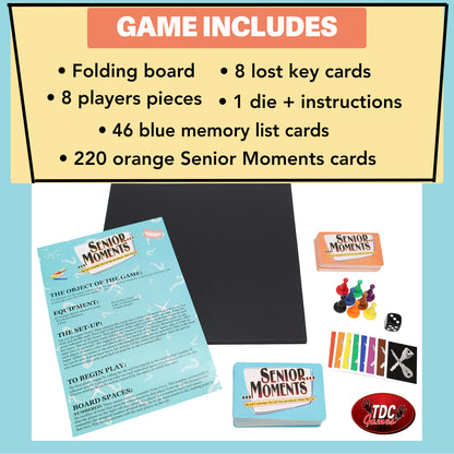 TDC Games Senior Moments Board Game for the Whole Family