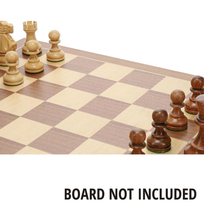 WE Games Wooden Weighted English Chess Pieces