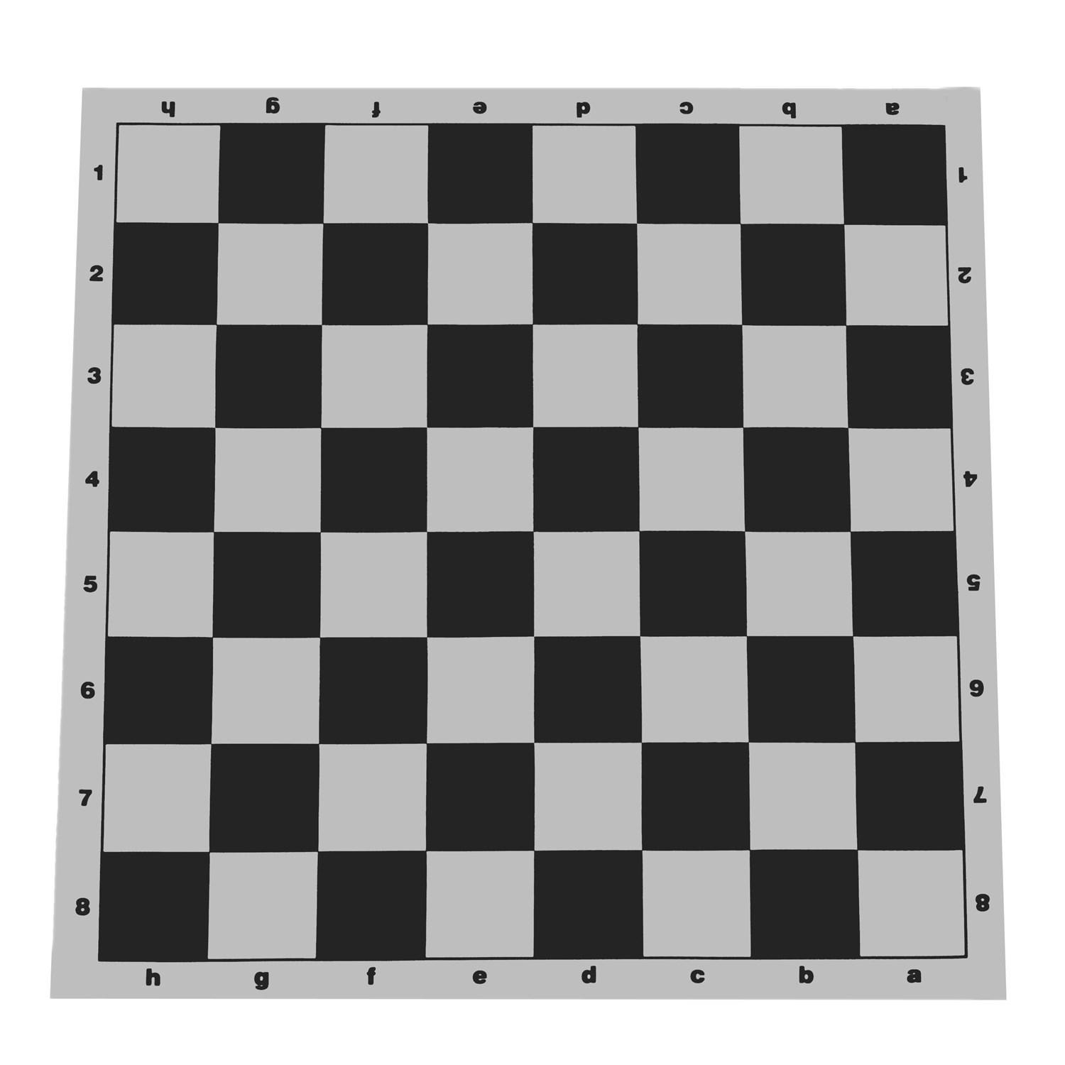 VINYL WITH BLACK SQUARES TOURNAMENT ROLL UP CHESS BOARD 