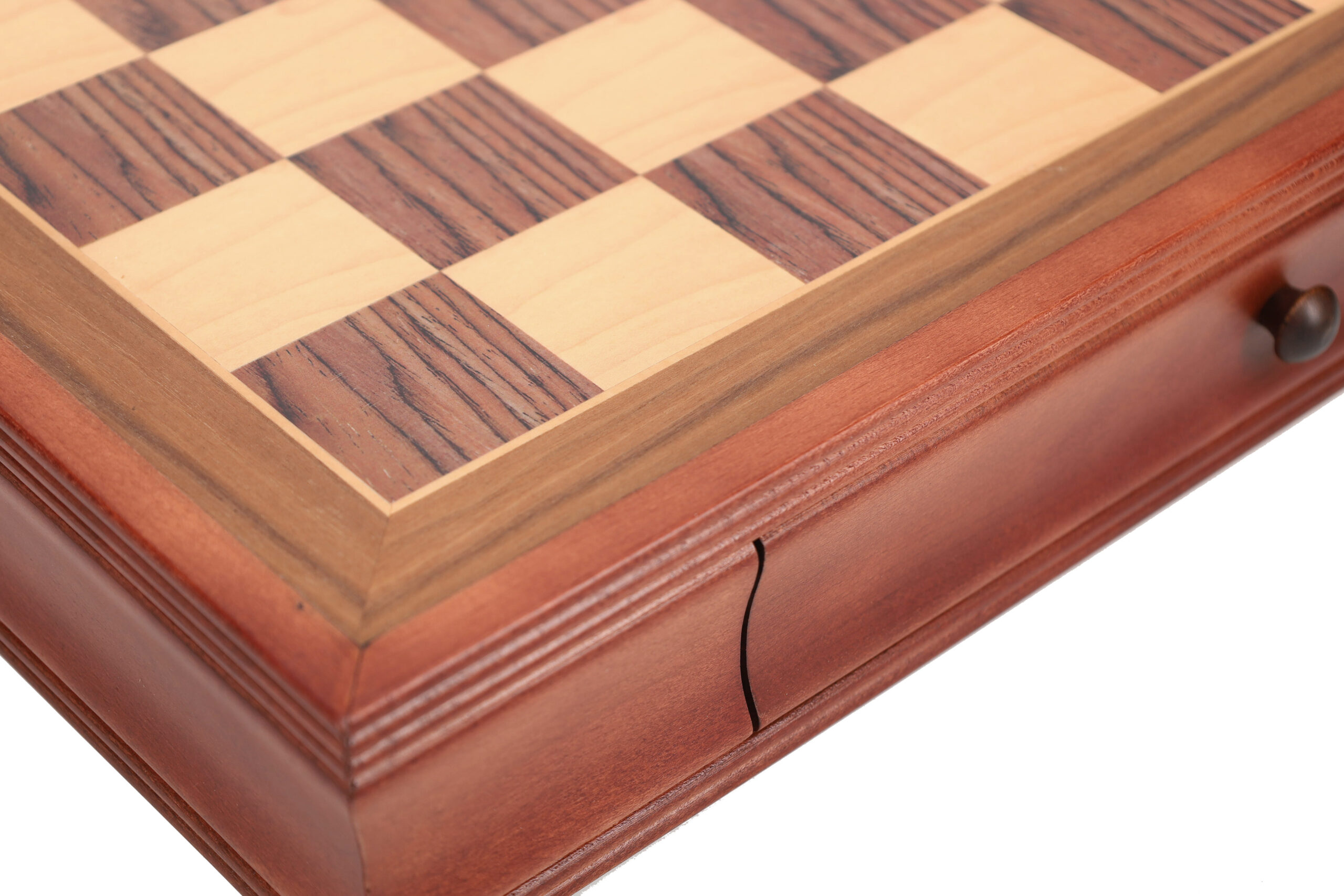 Deluxe Chess Board with Storage Drawers – Camphor Wood 19 in.